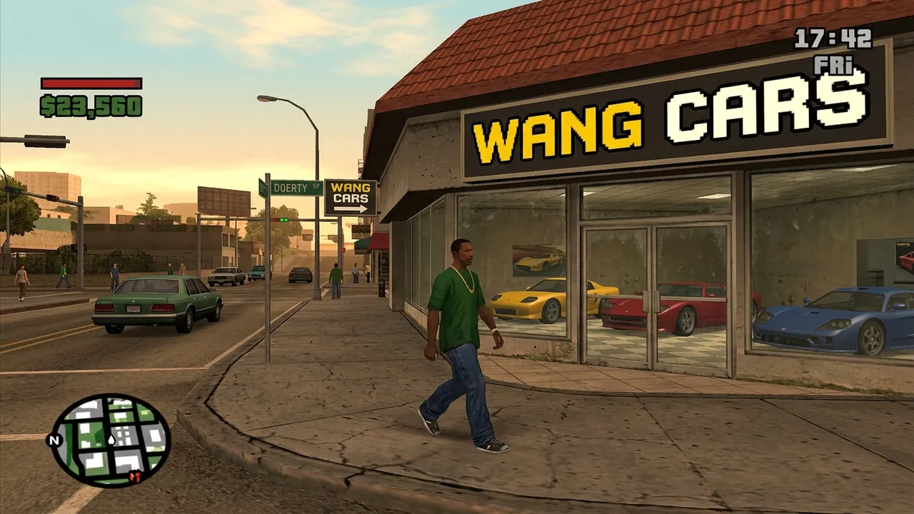Wang Cars dealership showroom in Doherty San Fierro