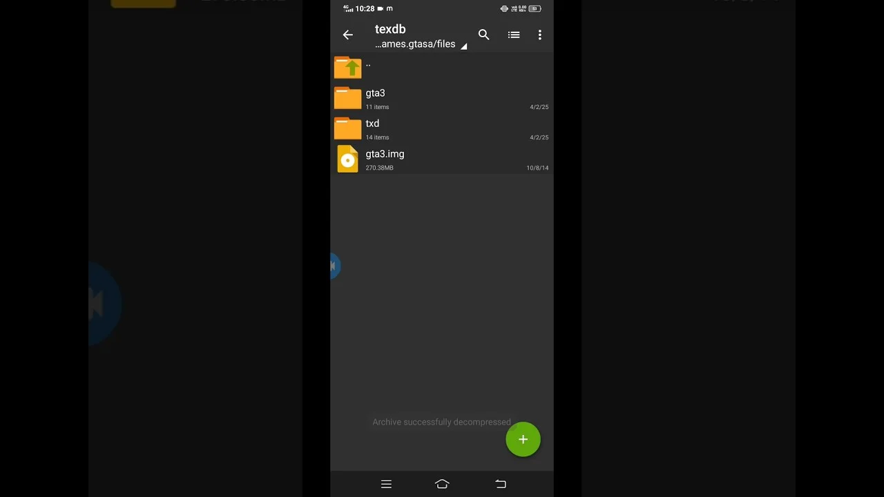 GTA IMG Tool on Android showing gta3.img vehicle replacement