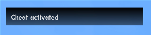 GTA San Andreas PC Cheat Activated Notification Popup