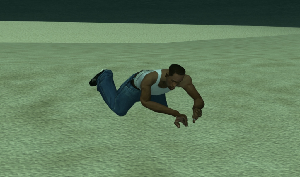 GTA San Andreas CJ Swimming Underwater with Infinite Lung Capacity Cheat